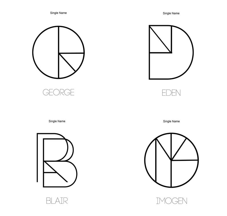 Name Logo Design Word Logo Initial Logo Personalized Business Logo Minimalist Tattoo Custom Tattoo Design SVG Tattoo Name Geometric Logo