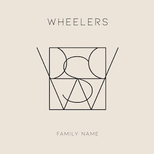 Logotipo de apellido para tatuaje, logotipo minimalista, logotipo de letras, diseño de logotipo de monograma, logotipo geométrico, arte de nombre, logotipo empresarial, logotipo inicial, logotipo de pareja