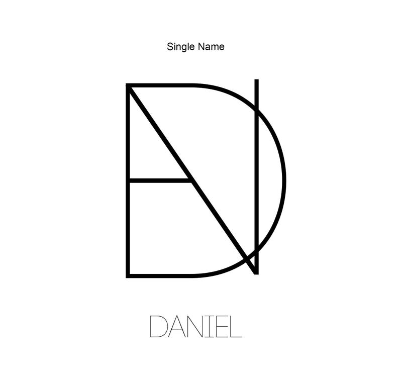 Name Logo Design Word Logo Initial Logo Personalized Business Logo Minimalist Tattoo Custom Tattoo Design SVG Tattoo Name Geometric Logo