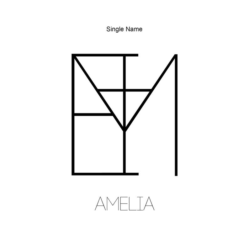 Name Logo Design Word Logo Initial Logo Personalized Business Logo Minimalist Tattoo Custom Tattoo Design SVG Tattoo Name Geometric Logo