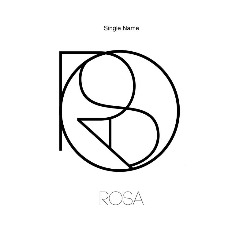Name Logo Design Word Logo Initial Logo Personalized Business Logo Minimalist Tattoo Custom Tattoo Design SVG Tattoo Name Geometric Logo