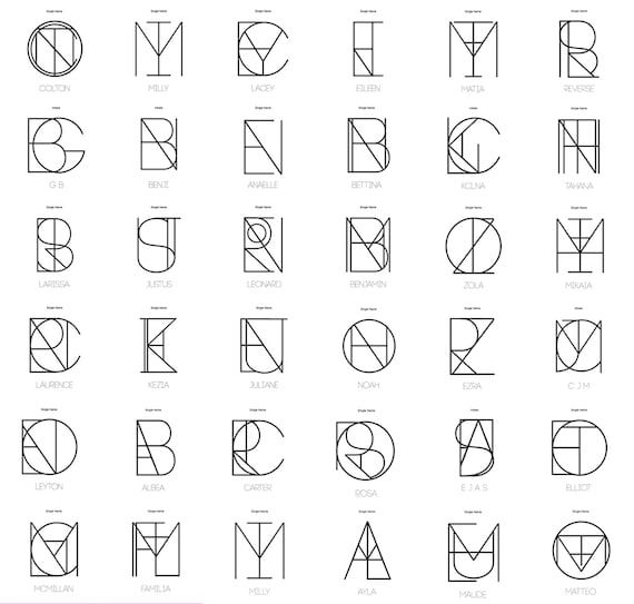 Name Logo Design Word Logo Initial Logo Personalized Business Logo Minimalist Tattoo Custom Tattoo Design SVG Tattoo Name Geometric Logo
