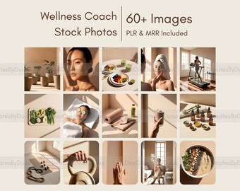 Fotos de stock de bienestar: Tonos neutros, marca de mindfulness (descarga digital)