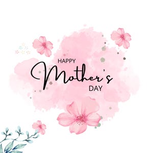 Digital Product Mother&#39;s day greeting card