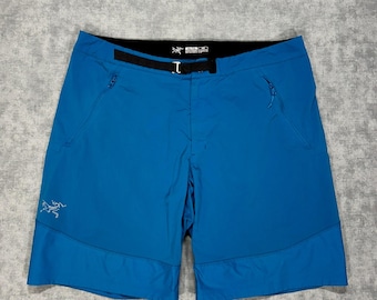 Arc'Teryx System A Tobi blue technical hiking belted shorts RARE gorpcore mns XL