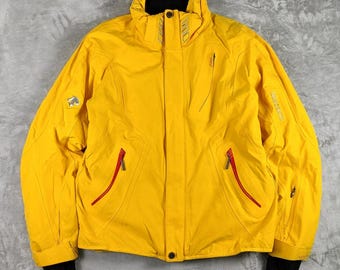 Descente Spain WC D2-8618 Exklusive Modell gelbe Gorpcore Skijacke Herren XL