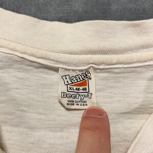 Maglietta da corsa vintage Hanes Beefy T Scotts Hut Race Inaugural Antarctica del 1979 da uomo, taglia XL. immagine 7