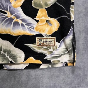 Camisa polo floral Tommy Bahama de los años 90, ideal para estar en casa durante las vacaciones de verano, talla M para hombre. imagen 3