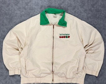 Giacca bomber promozionale vintage del film Pomodori verdi fritti alla fermata del treno degli Universal Studios del 1991, taglia M, da uomo.