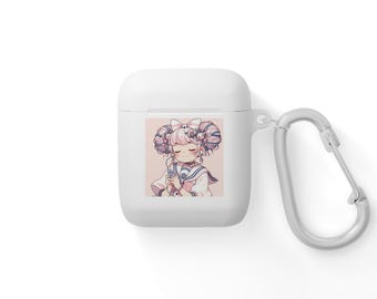 Kawaii Cartoon AirPods Case, Cute Anime Girl, Teens Gift