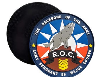Custom PVC Patch with No minimums. Hook & Loop or Iron-on backing