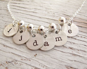 Custom Necklace, Initial Necklace, Personalized Grandmother necklace, Mother Necklace, Personalized, Kids Initials