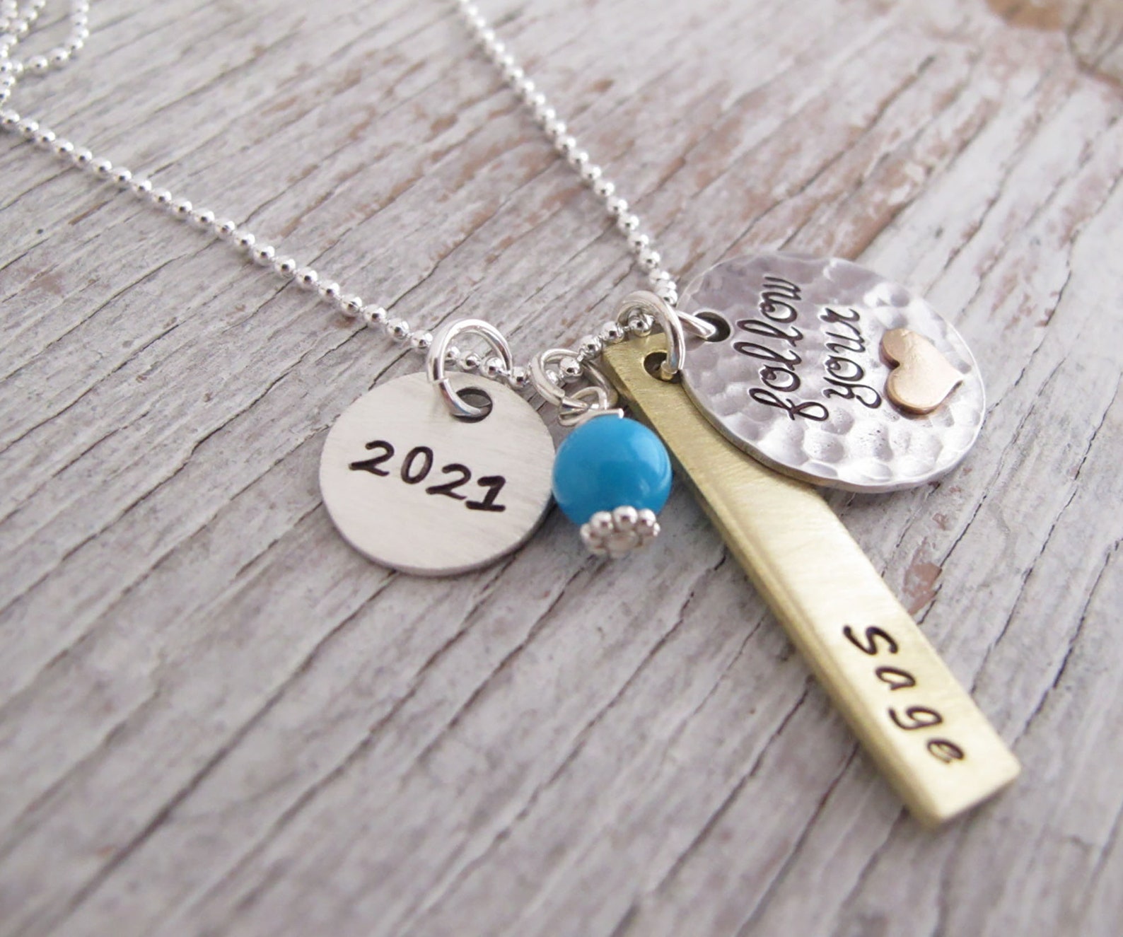 Personalized Graduation Necklace Class of 2021 2022 2023 Etsy
