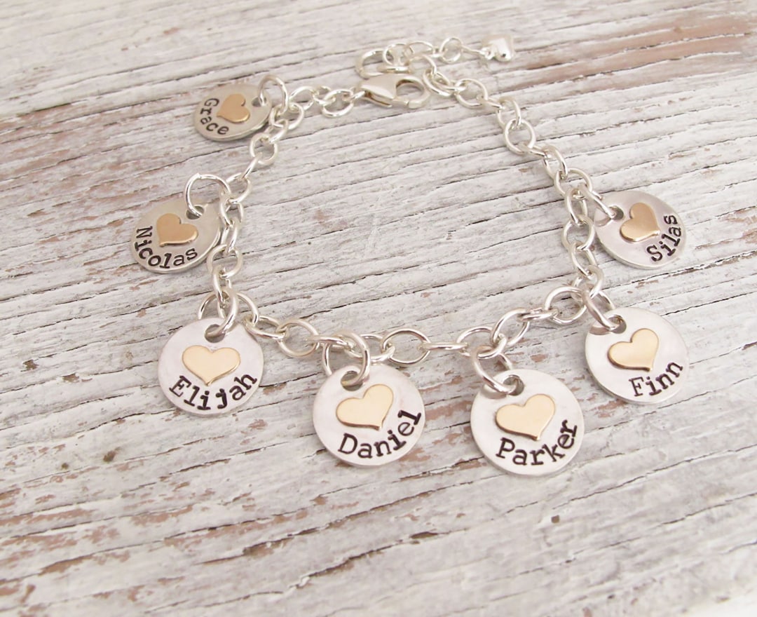 Grandma Bracelet, Personalized Kids Name Bracelet, Mother's Bracelet