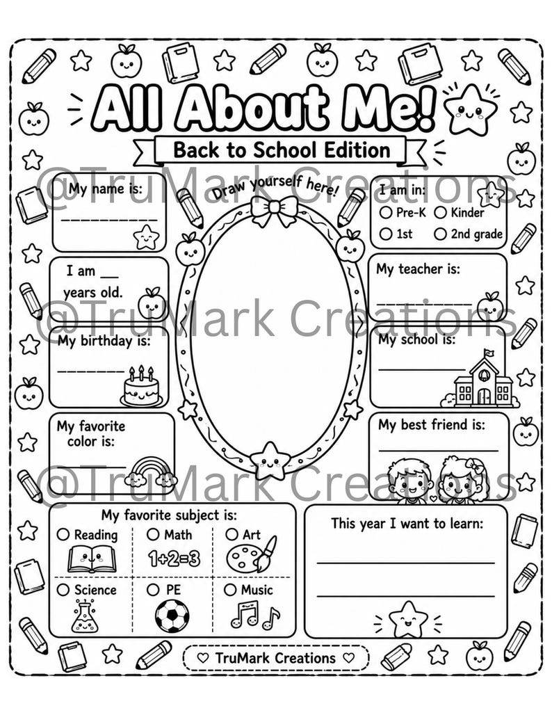 Back to School Activity Pack | 36 Page Preschool Kindergarten Printable ...
