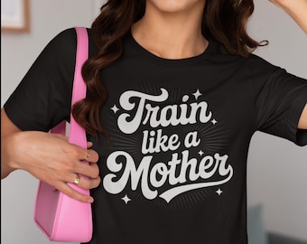 Lustiges Mama Fitness Workout T-Shirt Muttertag Shirt Geschenk Gym Liebhaber Shirt für Mama Übung Bekleidung Mama Leben T-Shirt Motivation Shirt für Frauen