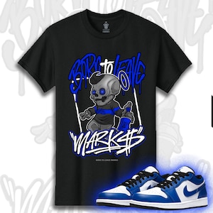 Born to Leave Marks x Skull Babies - Shirt to Match | Jordan 1 - Low Game - ROYAL BLUE