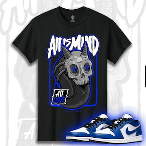 All Is Mind - Shirt to Match | Jordan 1 - Low Game - ROYAL BLUE