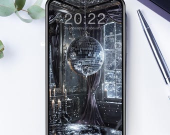 Gothic Neujahr Handy-Hintergründe | Dunkle Telefon Hintergründe | Digitaler Download Wallpaper Pack