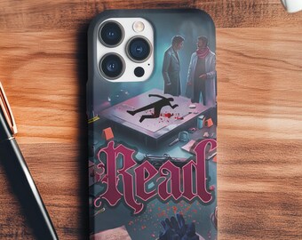 True Crime Phone Case: Gothic Mystery Bookish Accessory
