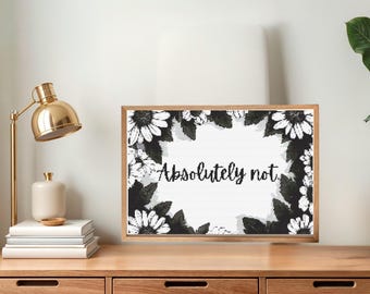 Cross Stitch Pattern Beginner Friendly • Sarcastic Floral Design (PDF)