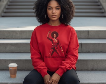 Angela Davis Sweatshirt | Feminist Political Activist Crewneck
