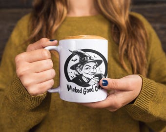 Wicked Good Coffee Mug: Funny Witch Halloween Ceramic Cup