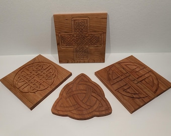 Celtic knotwork trivets