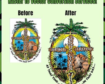 Fast Raster to Vector | Logo Vectorization Service | Custom Vector Graphic