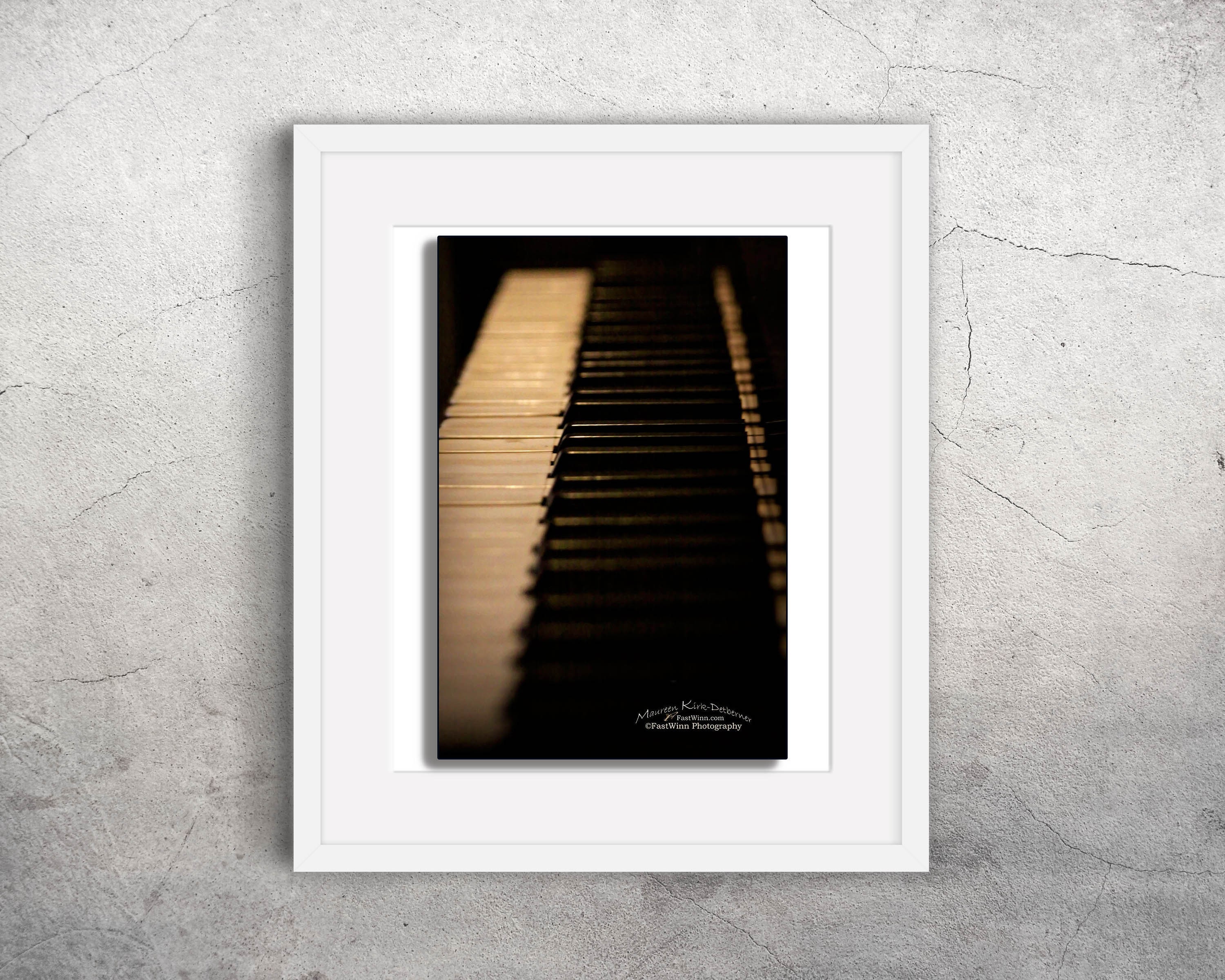 Piano Key Wall Art Print, Music Teacher Gift - Etsy