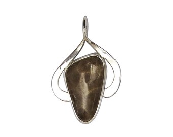 Petoskey Stone Pendant set in Sterling Silver  ppkyg3647