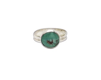 Turquoise and Sterling Silver Hand Crafted Ring, size 6  r6turf3565