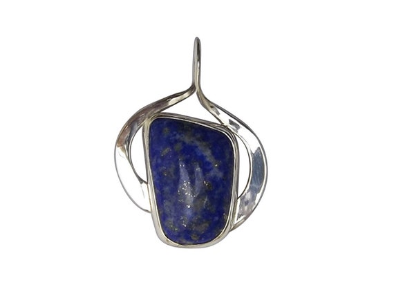 Lapis Lazul and Sterling Silver Pendant, plpsg3466