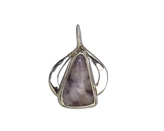 Luna Agate  and Sterling Silver Pendant, plnaf3471