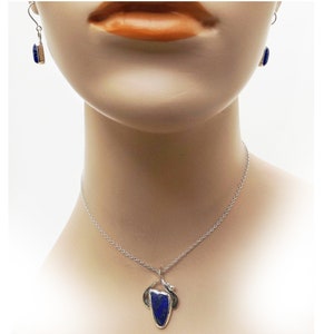 Lapis Lazul and Sterling Silver Pendant, plpsf3463 image 2