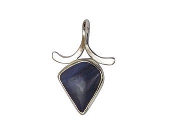 Leland Bluestone Pendant set in Sterling Silver  lbse3631