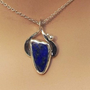Lapis Lazul and Sterling Silver Pendant, plpsf3463 image 4