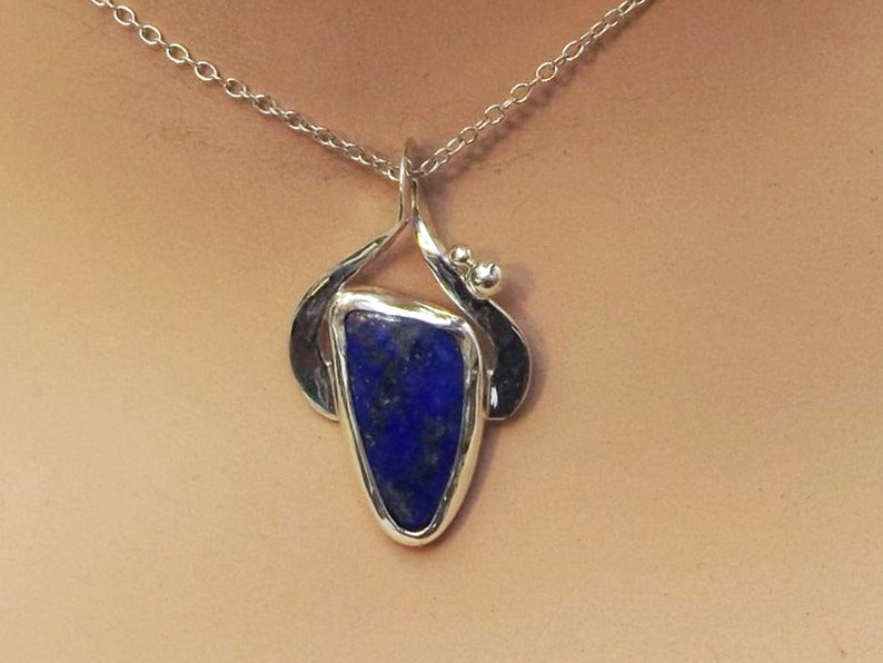 Lapis Lazul and Sterling Silver Pendant, plpsf3463 image 4