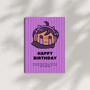 Birthday Card – Funny Greeting Card – Minimalist Happy Birthday Card – Printable Card – Digital Card