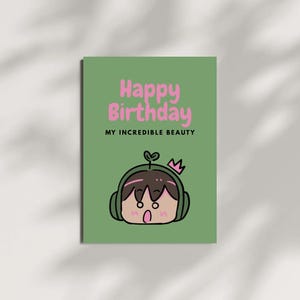 Birthday Card – Funny Greeting Card – Minimalist Happy Birthday Card – Printable Card – Digital Card