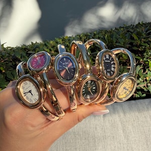 Silver Oval Watches for Women - Etsy