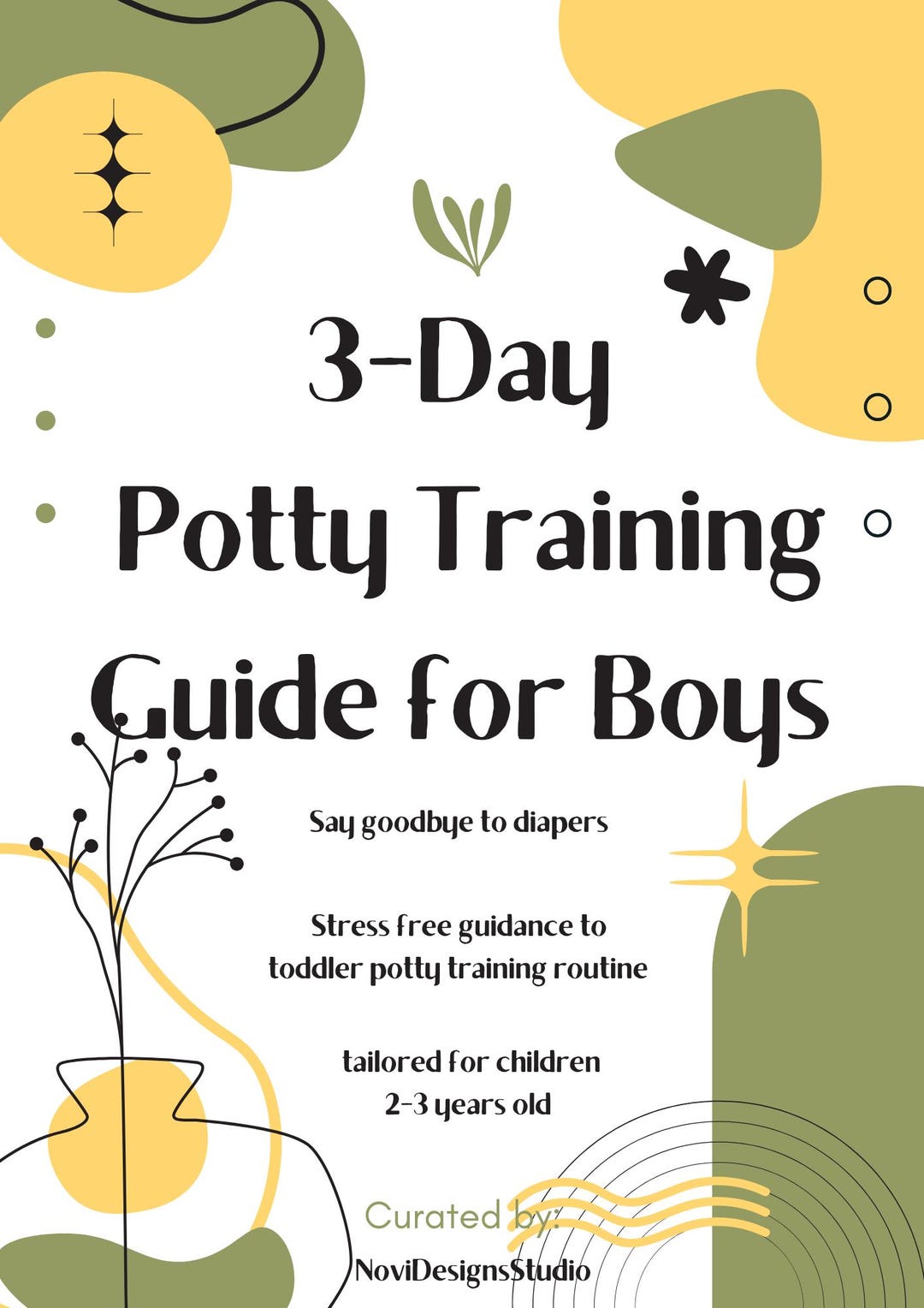 Three Day Potty Training Guide for Boys - Etsy