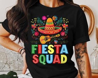Fiesta Squad PNG: Cinco de Mayo Sublimation Design (Digital Download)