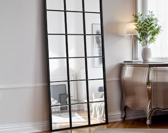70x36&#39;&#39; Vintage Look Metal Framed Livingroom Mirror, Cozy Home Mirror, Boho Window Arch Mirror, Cozy Farmhouse Wall Decor Gift,Unique Mirror