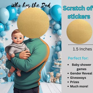 Gold Scratch Off Stickers: 1.5&quot; DIY Game & Promotion Labels
