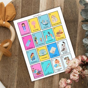 Baby Shower Loteria Game: 32 Boards (Digital Download)