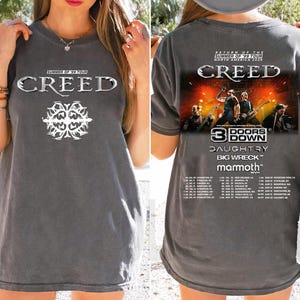 Comfort Colors Creed Band T-Shirt, Creed Band Fan Gift Shirt, Creed Tour Shirt, Rock Band Creed Graphic Shirt, Creed Band Merch Shirt