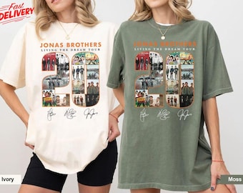Comfort color Vintage 20th Anniversary Of Jonas Shirt, Vintage Jonas Brothers Tour Shirt, Jonas Brother Merch, Jonas Brother Unisex T-shirt