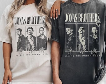 Comfort Colors® Vintage 20th Anniversary Of Jonas Shirt, Living The Dream Tour 2025 Shirt, Jonas Brothers Tour Shirt, Jonas Brothers shirt