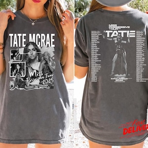 Tate McRae Shirt, Tate McRae 2025 Concert Shirt, Tate McRae Miss Possessive Tour 2025 Shirt, Tate McRae Merch, Tate McRae Shirt